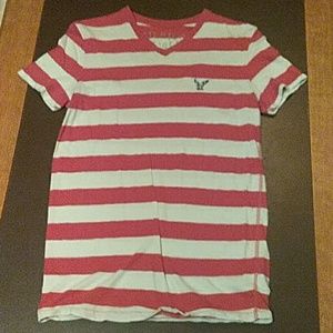 American Eagle striped T shirt Mens XS.